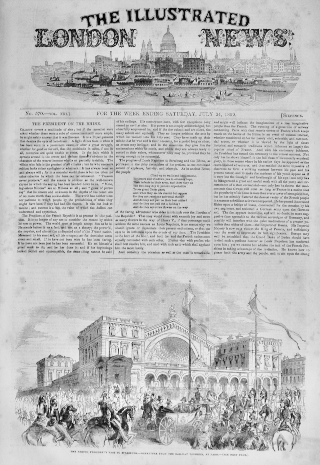 The Illustrated London News - July 24, 1852