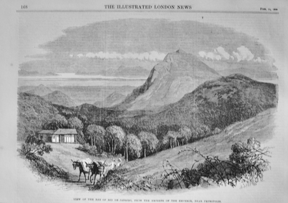 View of the Bay of Rio de Janeiro - 1868