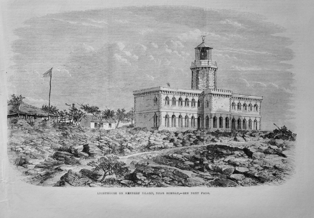 Lighthouse on Kennery Island - 1868