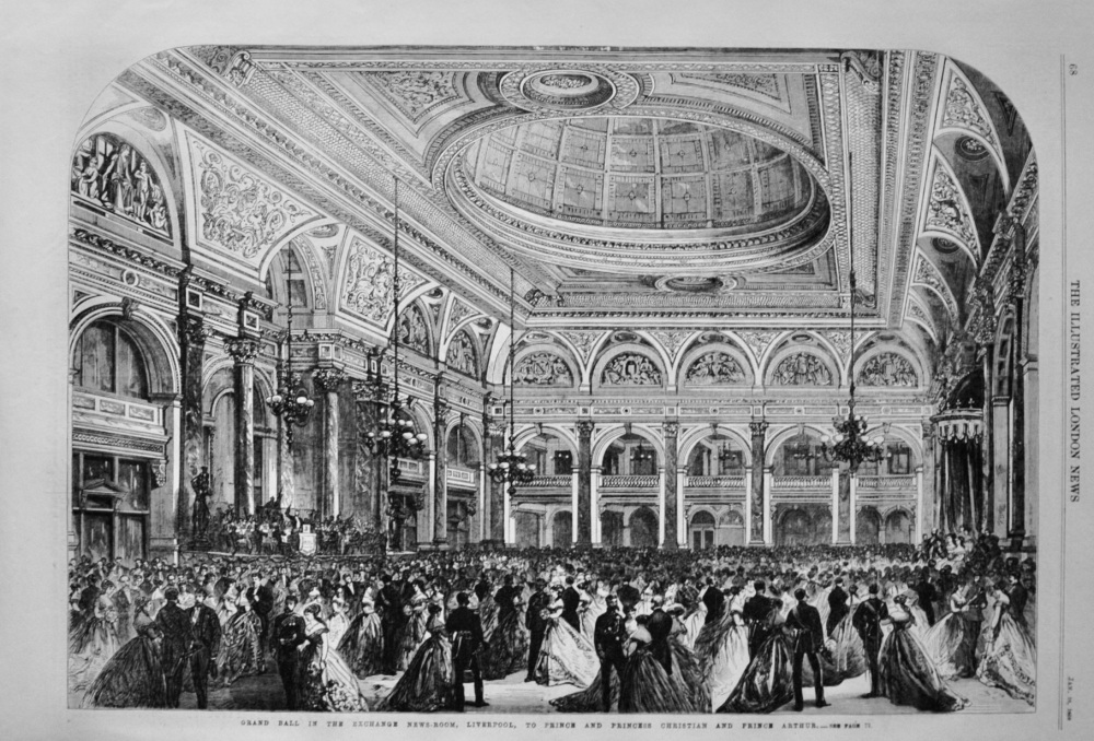 Grand Ball in the Exchange Newsroom, Liverpool - 1868