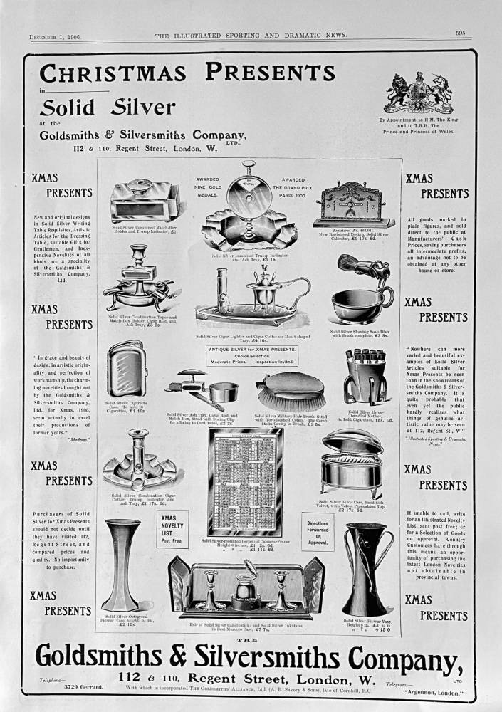 Goldsmiths & Silversmiths Company. 1906.