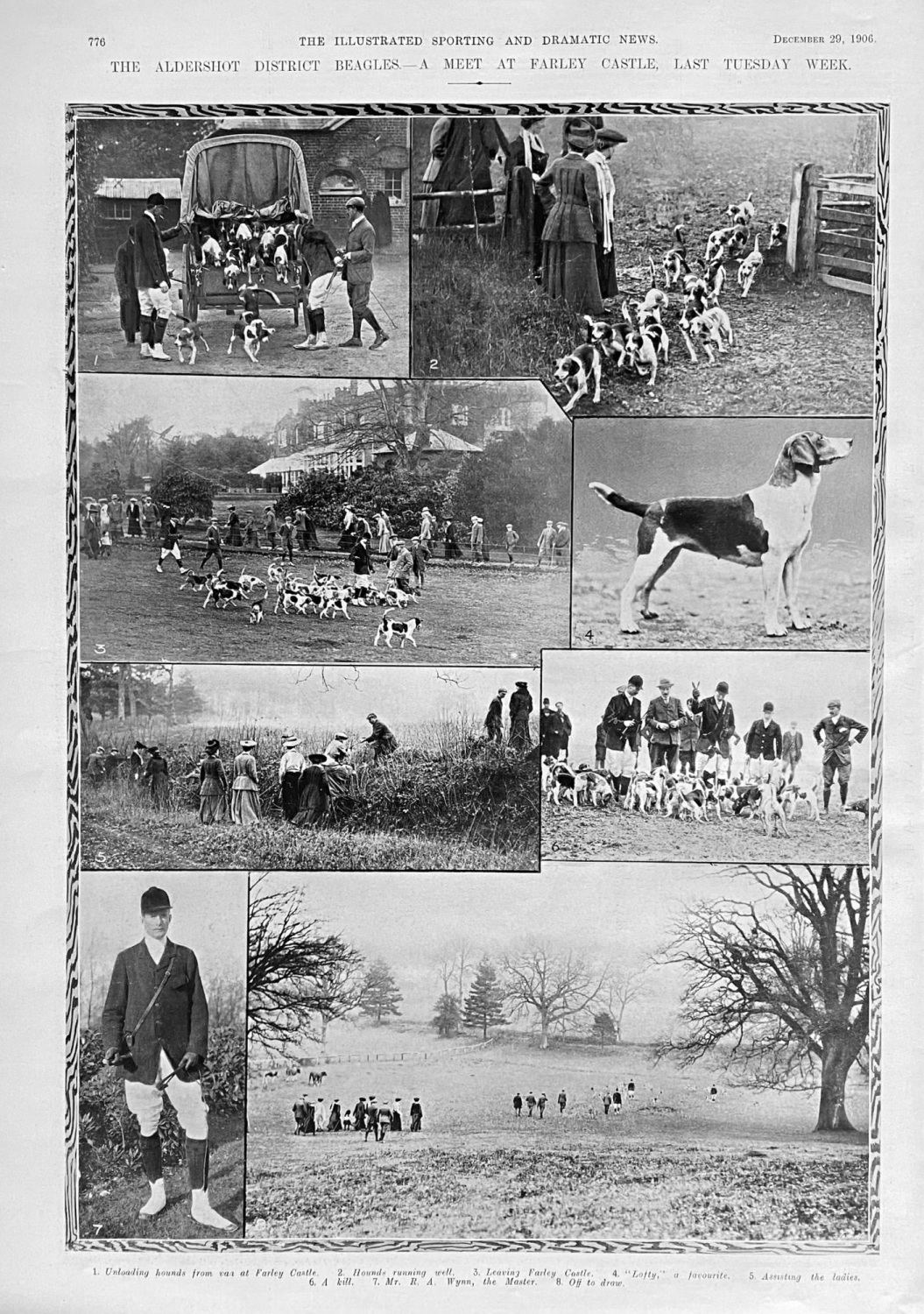 The Aldershot District Beagles.- A Meet at Farley Castle, Last Tuesday Week