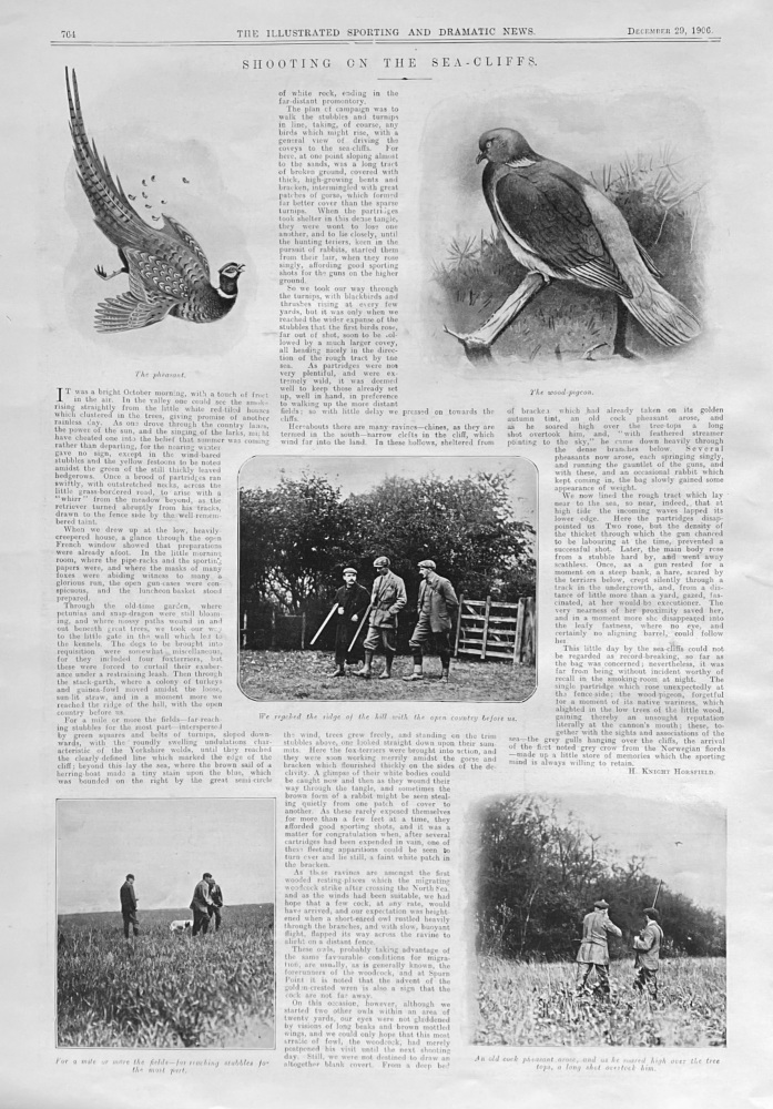 Shooting on the Sea-Cliffs.  1906.
