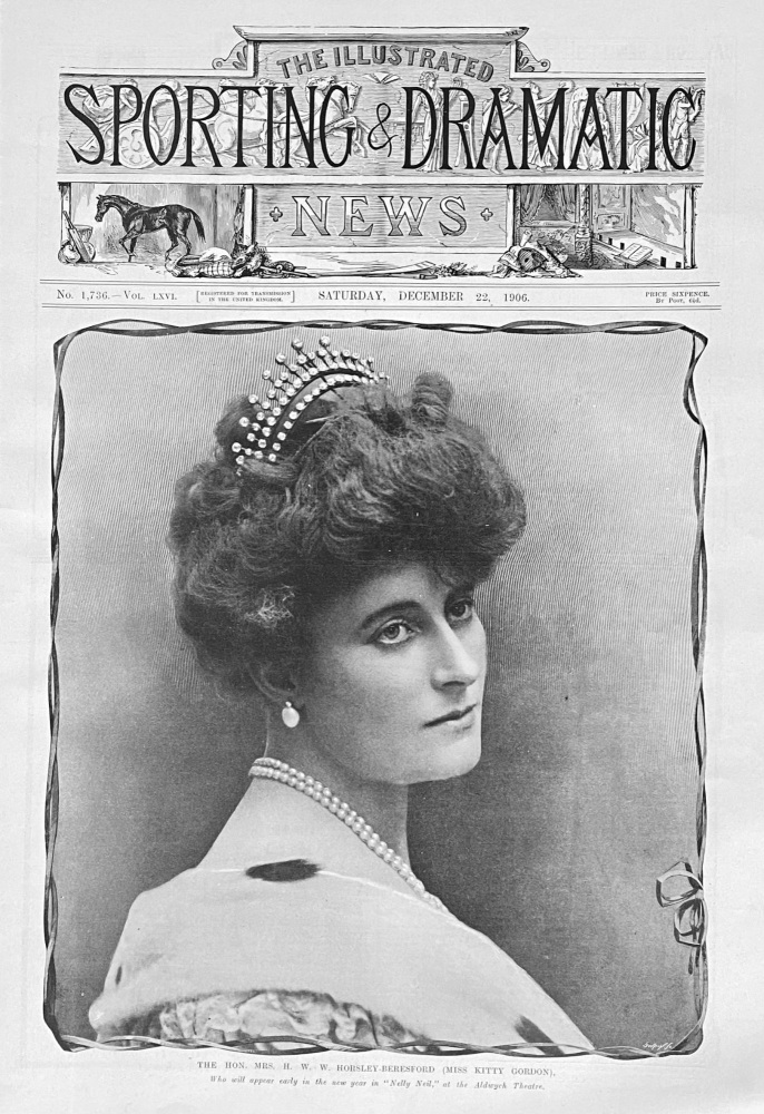 The Hon.  Mrs.  H. W. W.  Horsley-Beresford  (Miss Kitty Gordon).  1906.