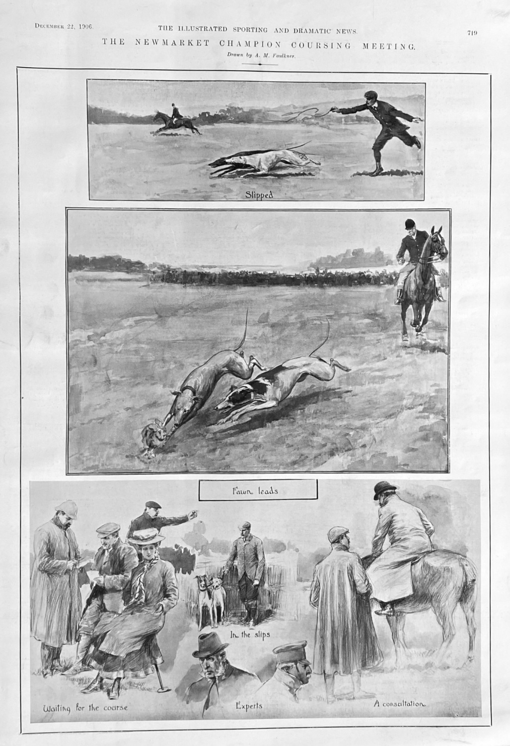 The Newmarket Champion Coursing Meeting.  1906.