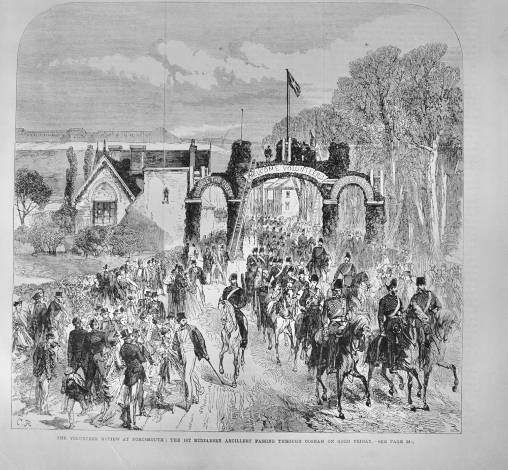 The Volunteer Review at Portsmouth - 1868