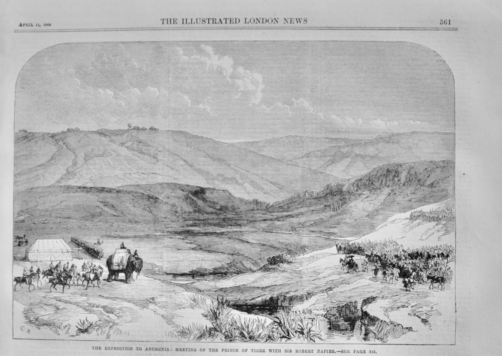 Meeting of the Prince of Tigre with Sir Robert Napier - 1868