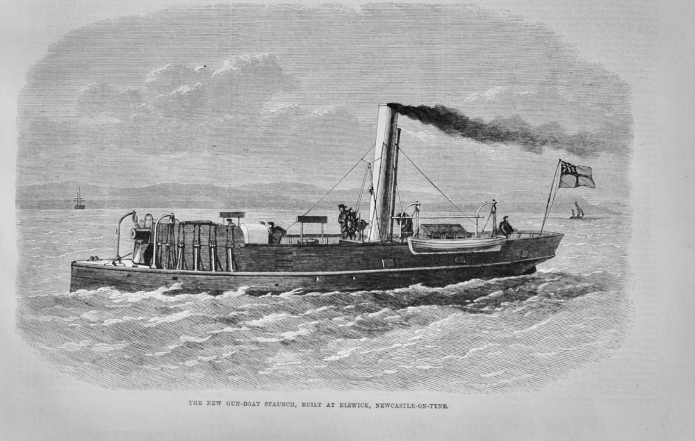 The new Gunboat "Staunch" - 1868