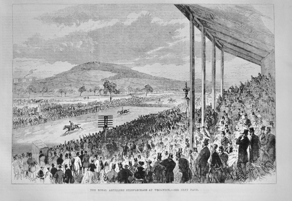 The Royal Artillery Steeplechase at Woolwich - 1868