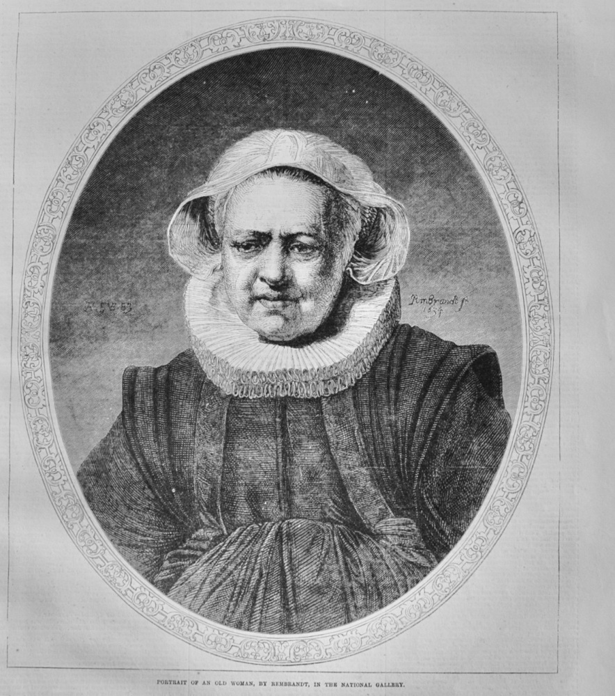 Portrait of an Old Woman, by Rembrandt - 1868