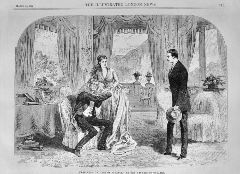 Scene from "A Hero of Romance" - 1868