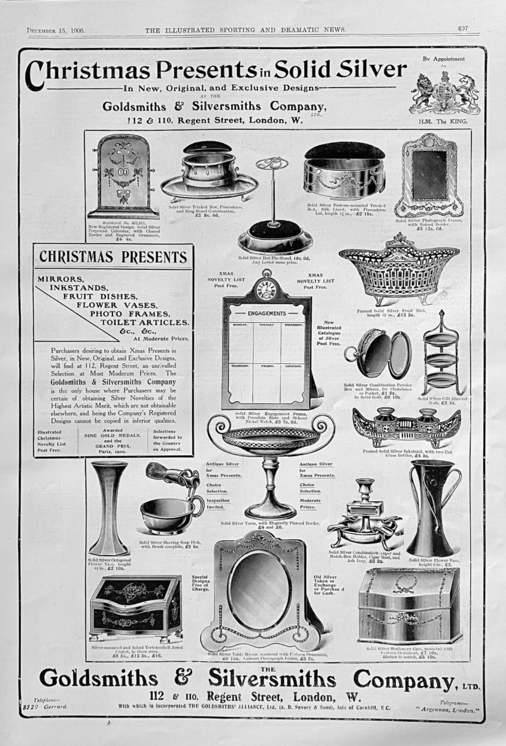 Goldsmiths & Silversmiths Company.  1906.