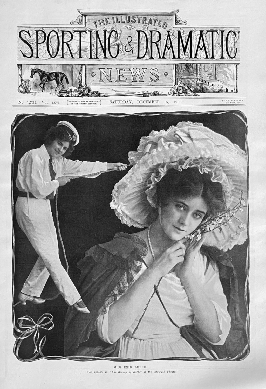 Miss Enid Leslie.  1906.  (Actress).