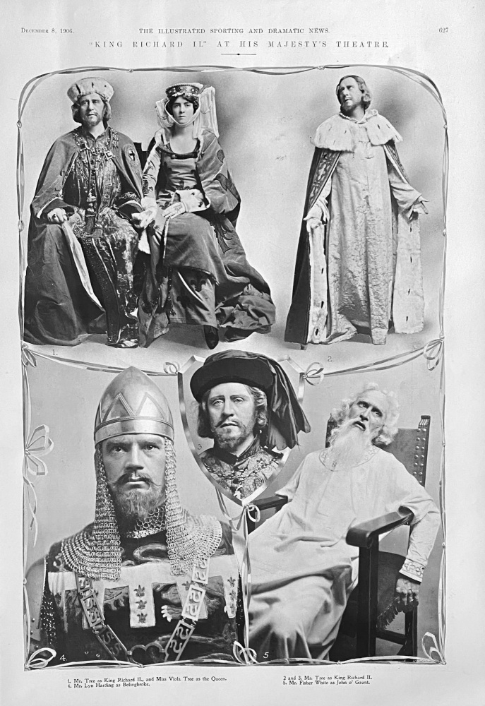 "King Richard II."  at His Majesty's Theatre.  1906.
