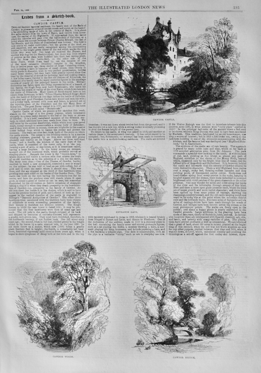 Cawdor Castle - 1868