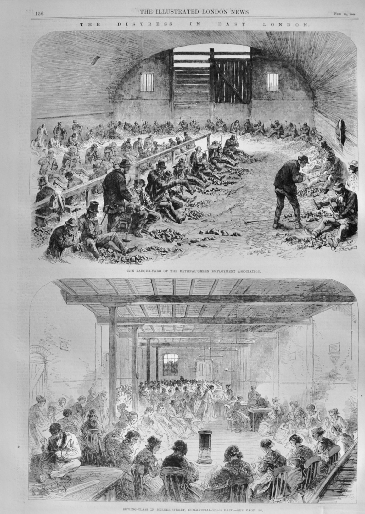 The Distress in East London - 1868