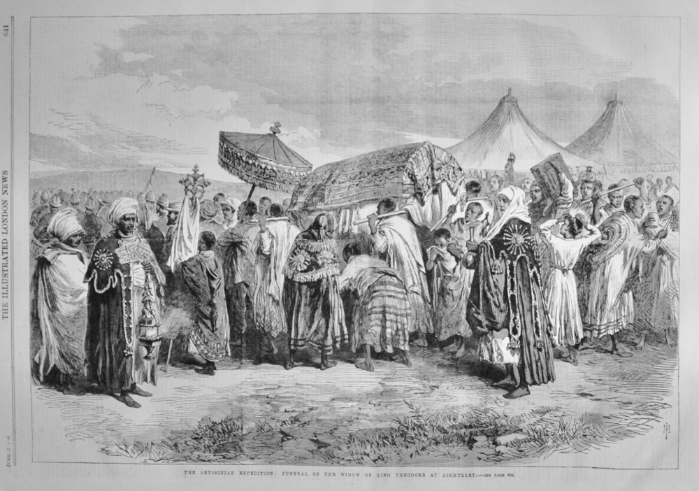 Funeral of the Widow of King Theodore - 1868