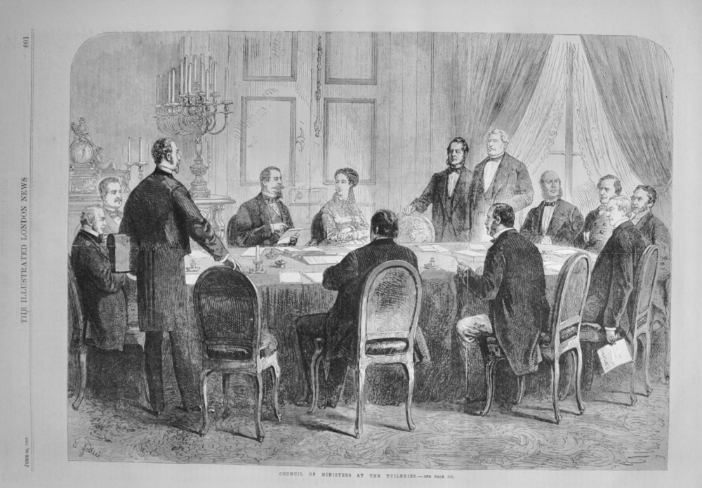 Council of Ministers at the Tuileries - 1868