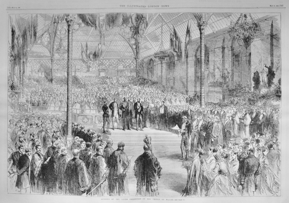 Opening of the Leeds Exhibition by the Prince of Wales - 1868