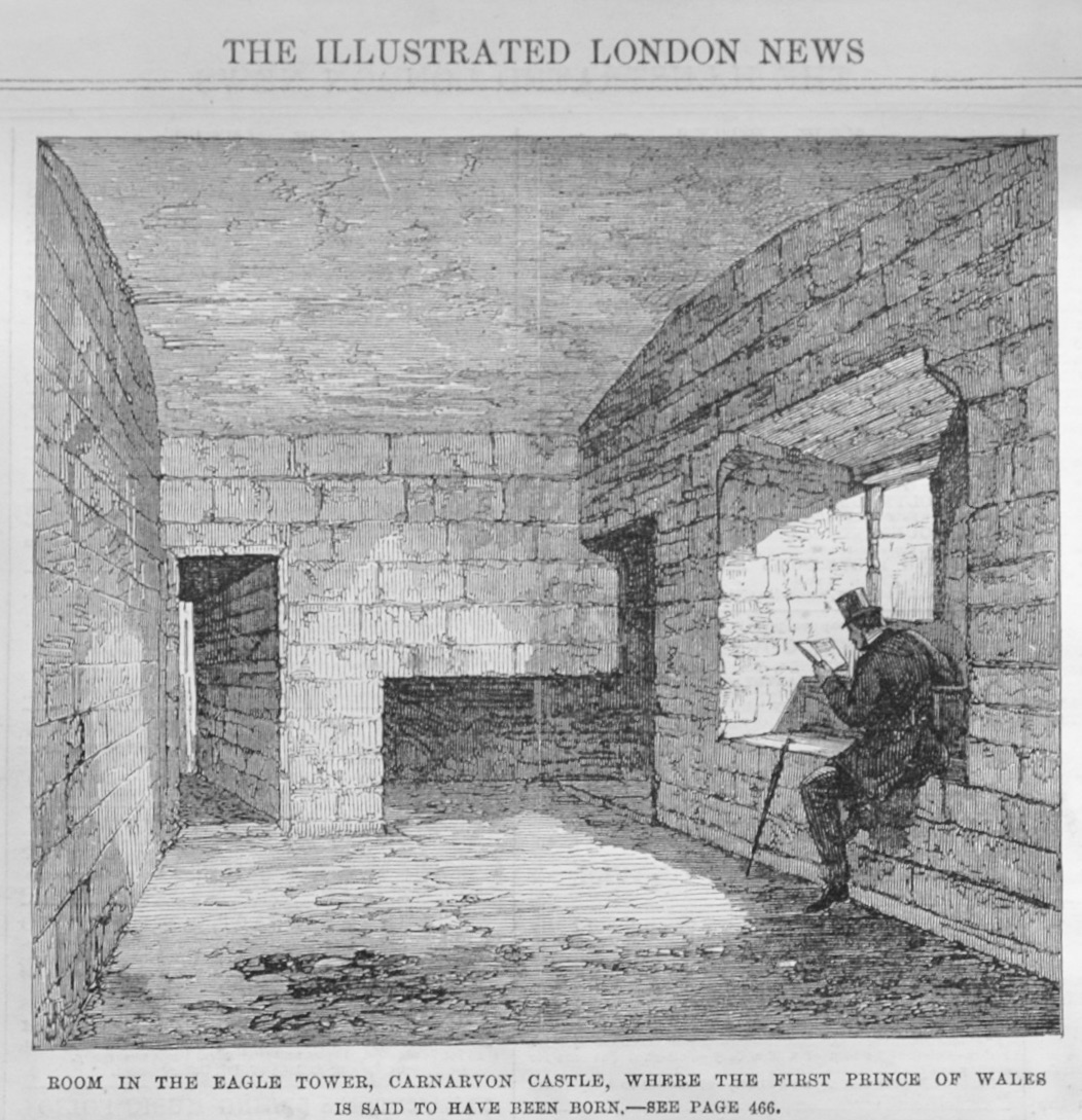 Room, in the Eagle Tower, Carnarvon Castle - 1868