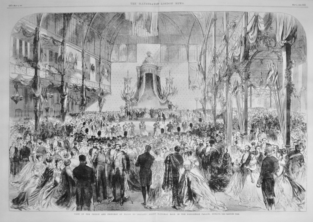 Grand National Ball in the Exhibition Palace, Dublin - 1868