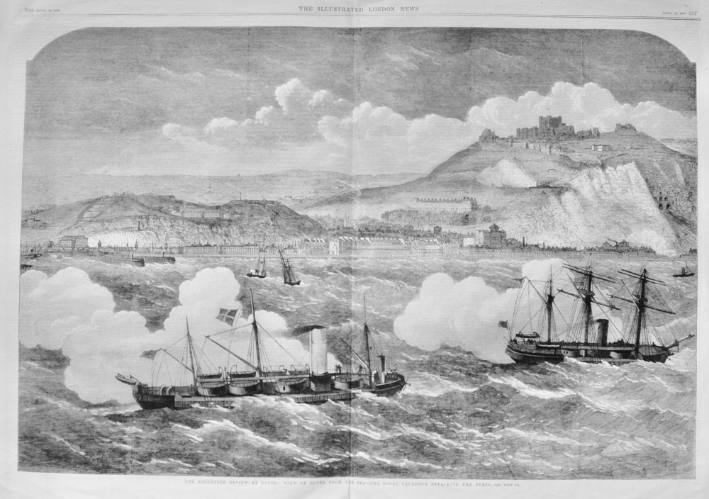 View of Dover from the Sea - 1868