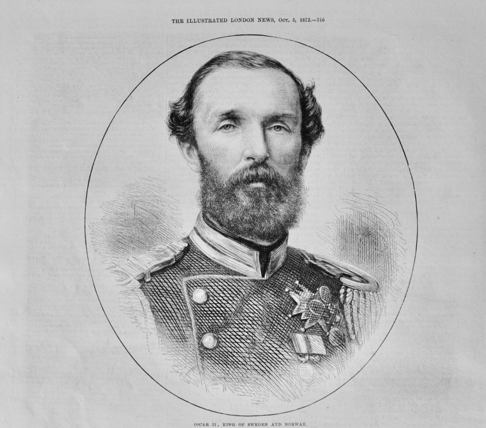 Oscar II, King of Sweden and Norway - 1872