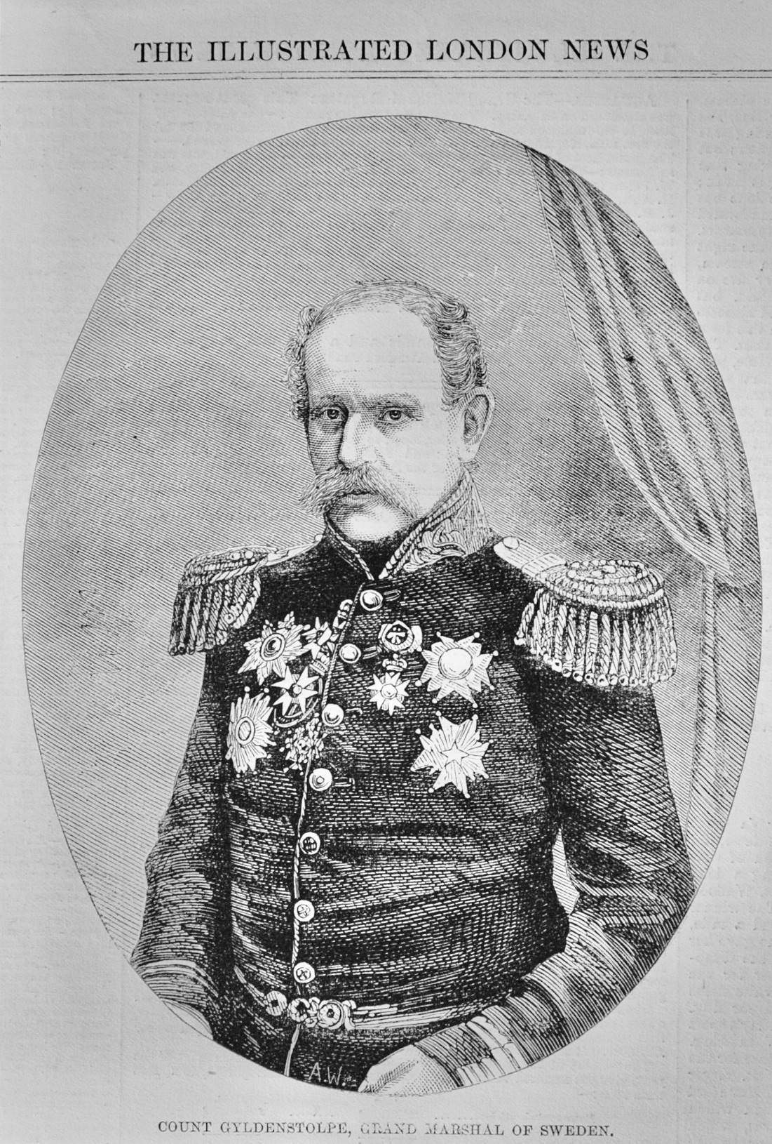 Count Gyldenstolpe, Grand Marshal of Sweden - 1860