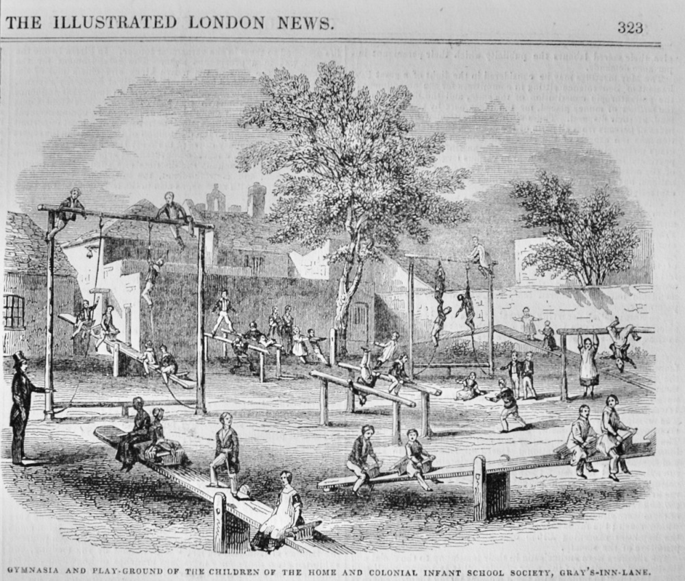 Gymnasia and Playground at Gray's Inn Lane - 1843