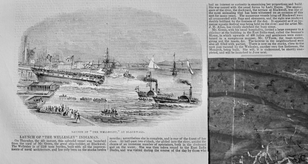 Launch of "The Wellesley" - 1844