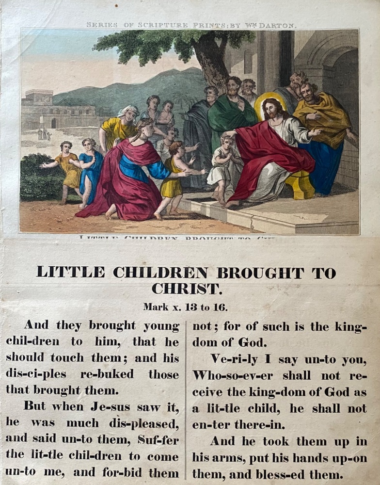 Little Children Brought to Christ.  1842c.
