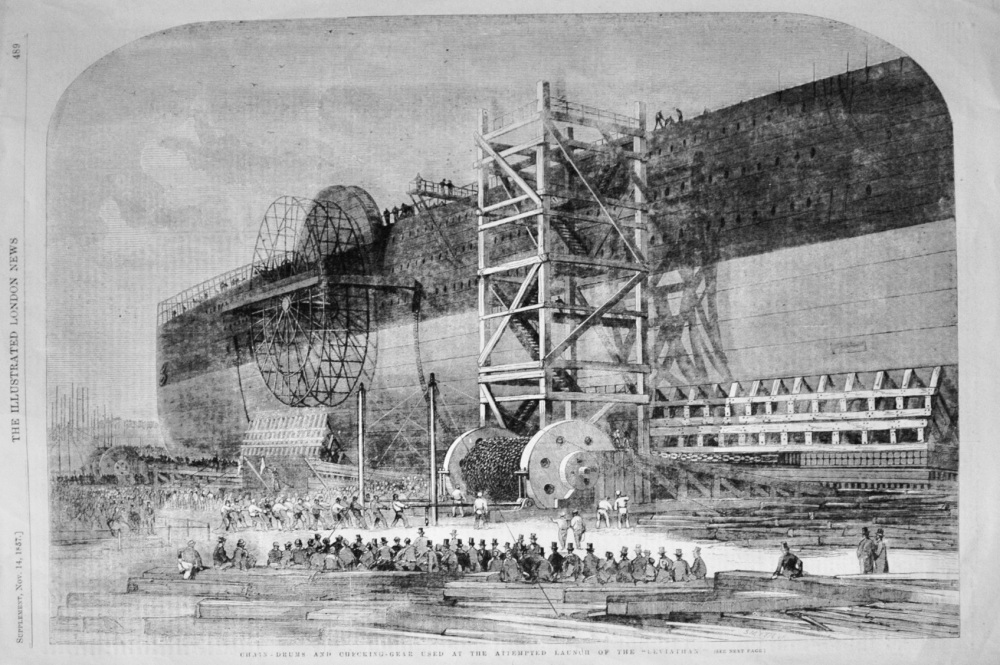 Launch of the "Leviathan" - 1857