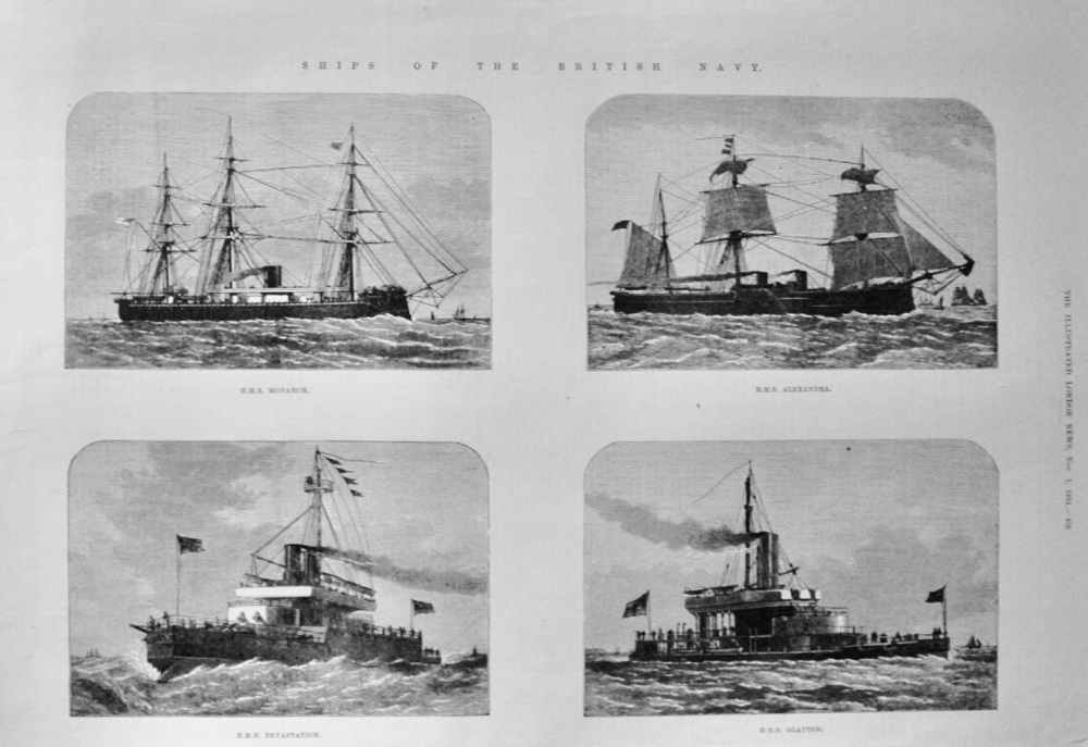 Ships of the British Navy - 1884