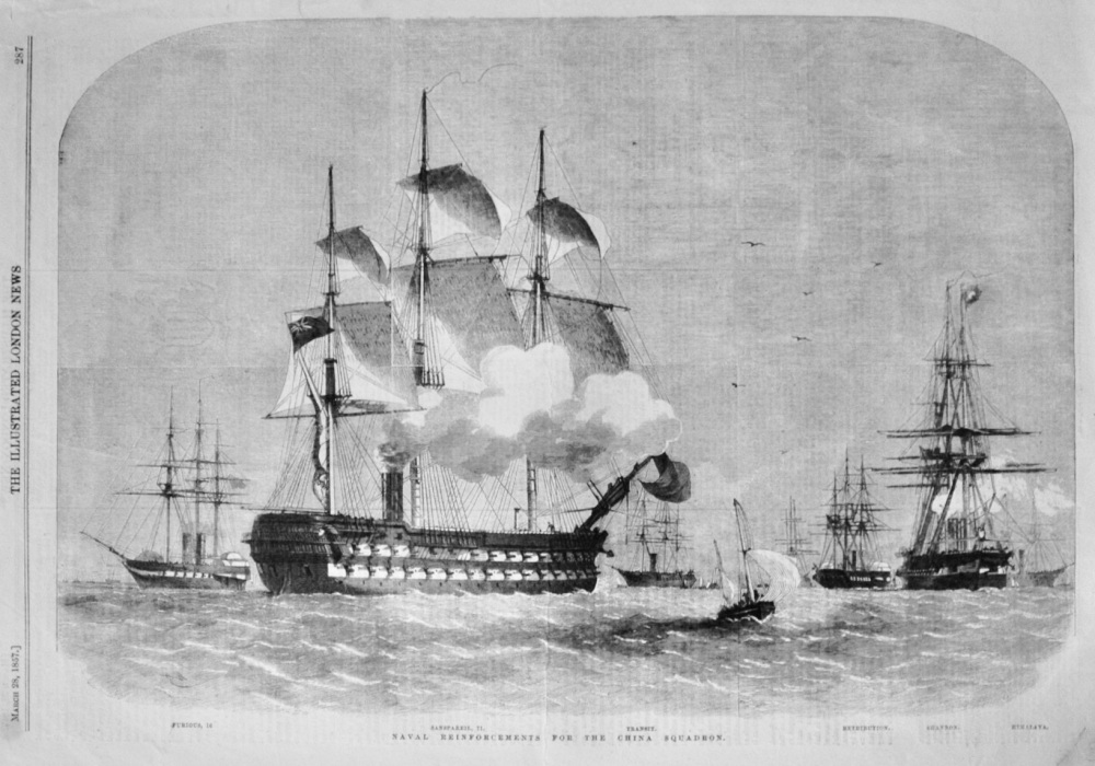 Naval Reinforcements for the China Squadron - 1857