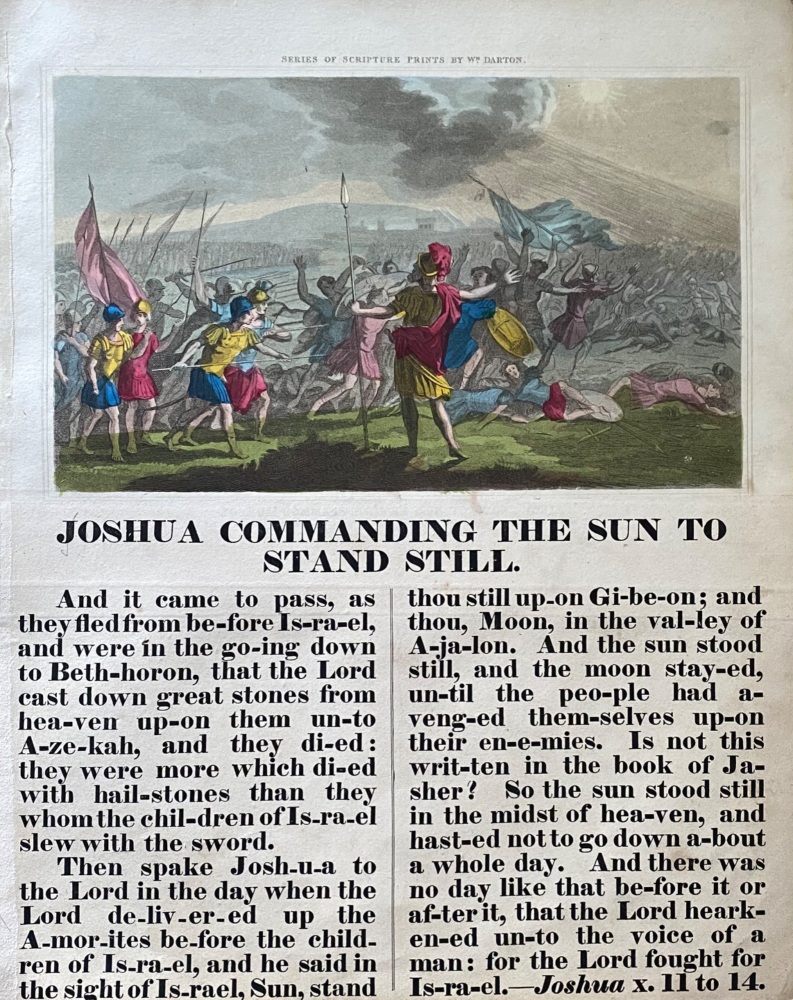 Joshua Commanding the Sun to Stand Still.  1842c.