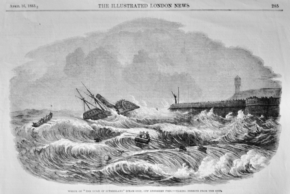 Wreck of "The Duke of Sutherland" - 1853