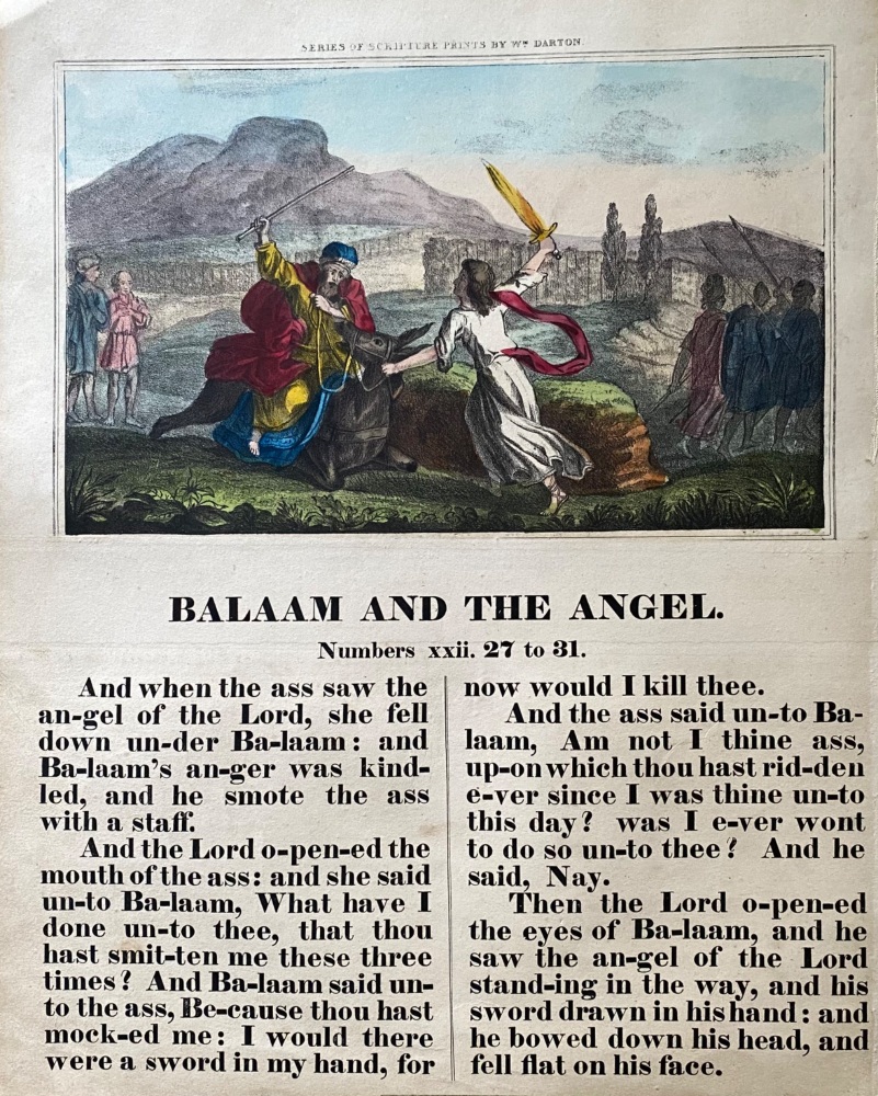 Balaam and the Angel.  1842c.