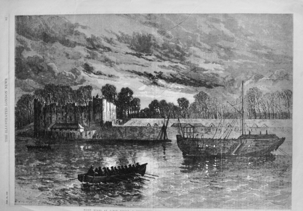Night Guard at Upnor Castle - 1868