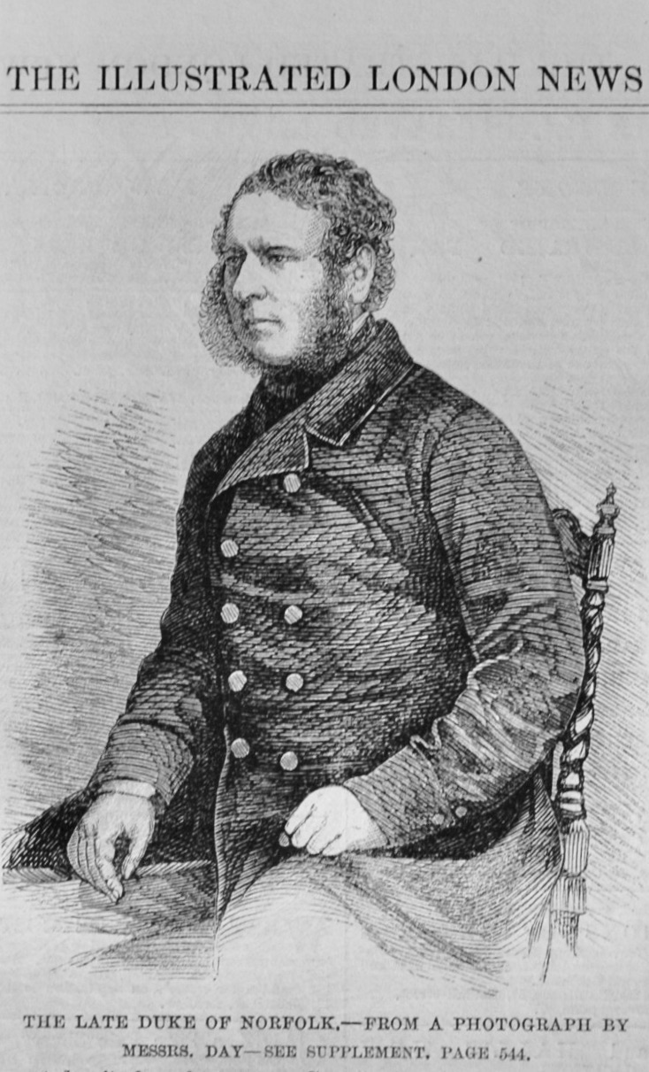 The Late Duke of Norfolk - 1860