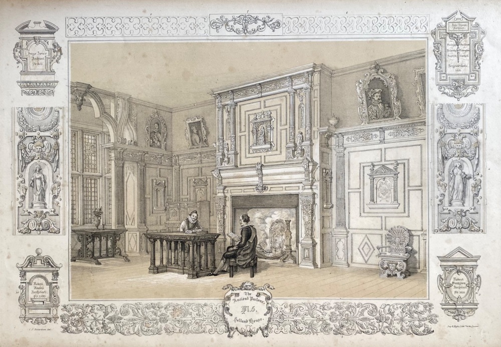 The Ancient Parlour,  Holland House.  1840c.