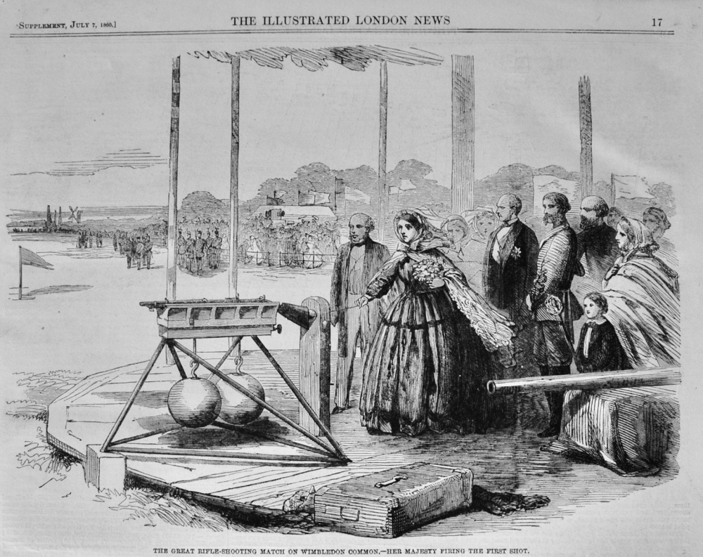 The Great Rifle Shooting Match on Wimbledon Common - 1860