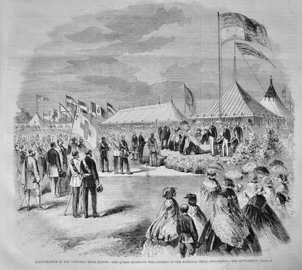 Inauguration of the National Rifle Match - 1860