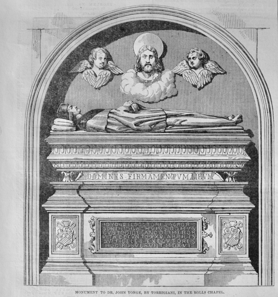 Monument to Dr John Yonge - 1860