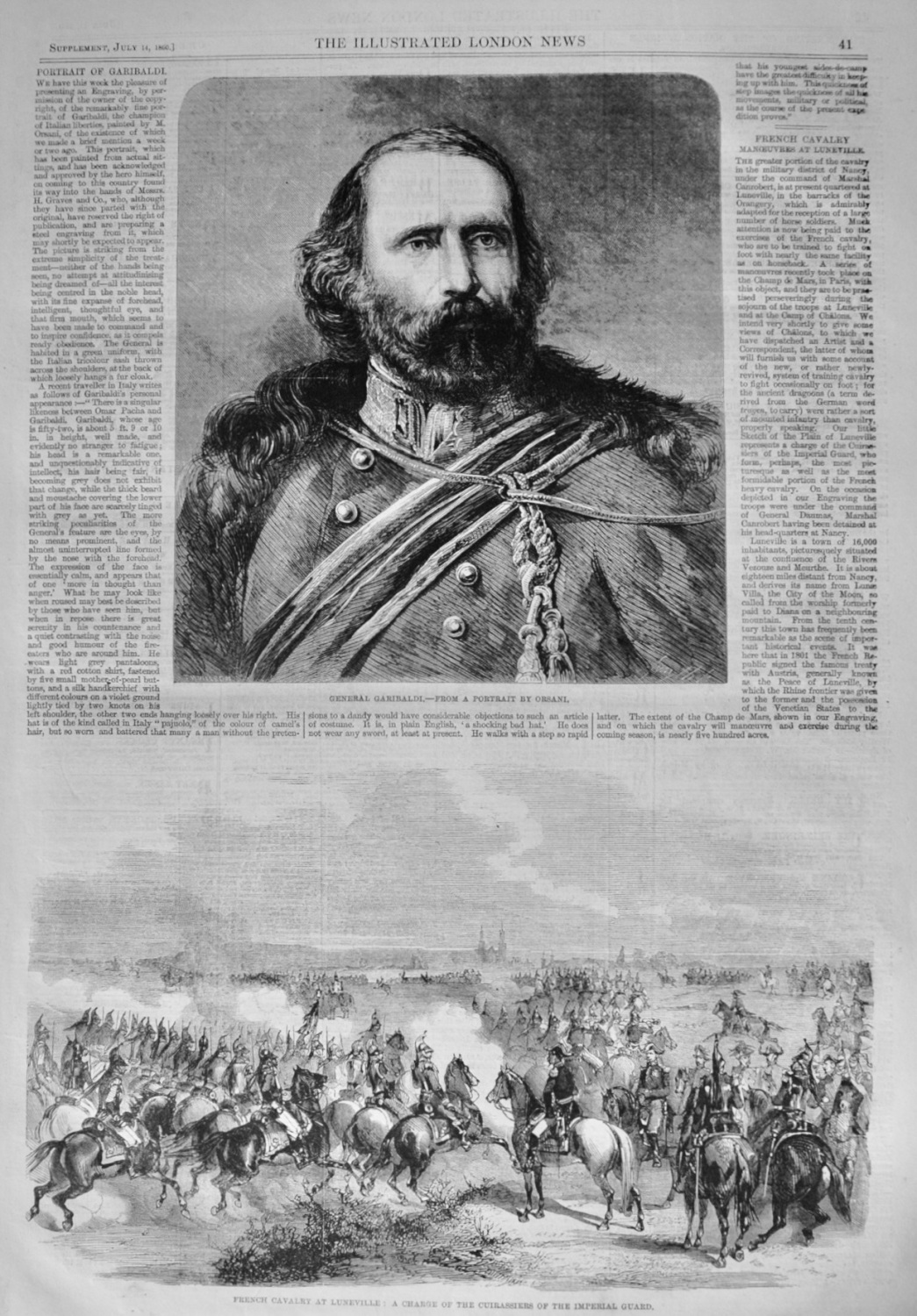 Portrait of Garibaldi - 1860