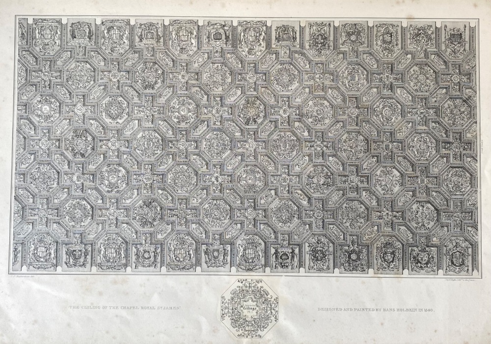 The Ceiling of the Chapel Royal St. James' Designed and Painted by Hans Holbein in 1540.