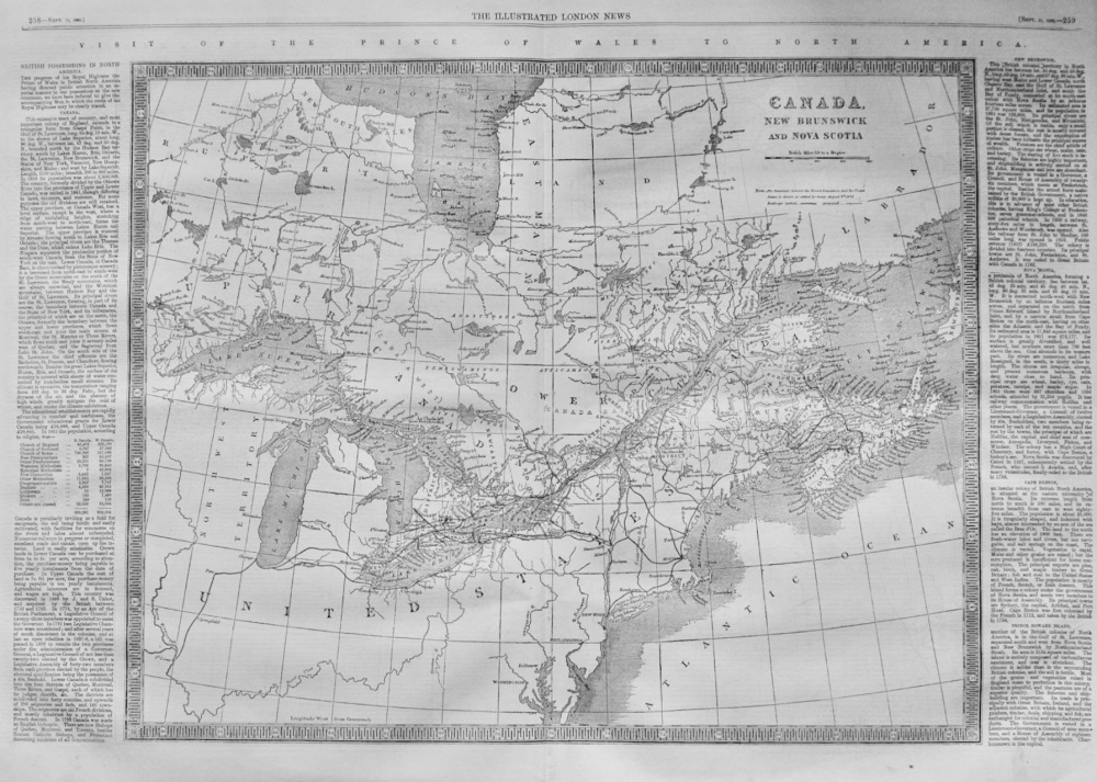 Visit of the Prince of Wales to North America - 1860