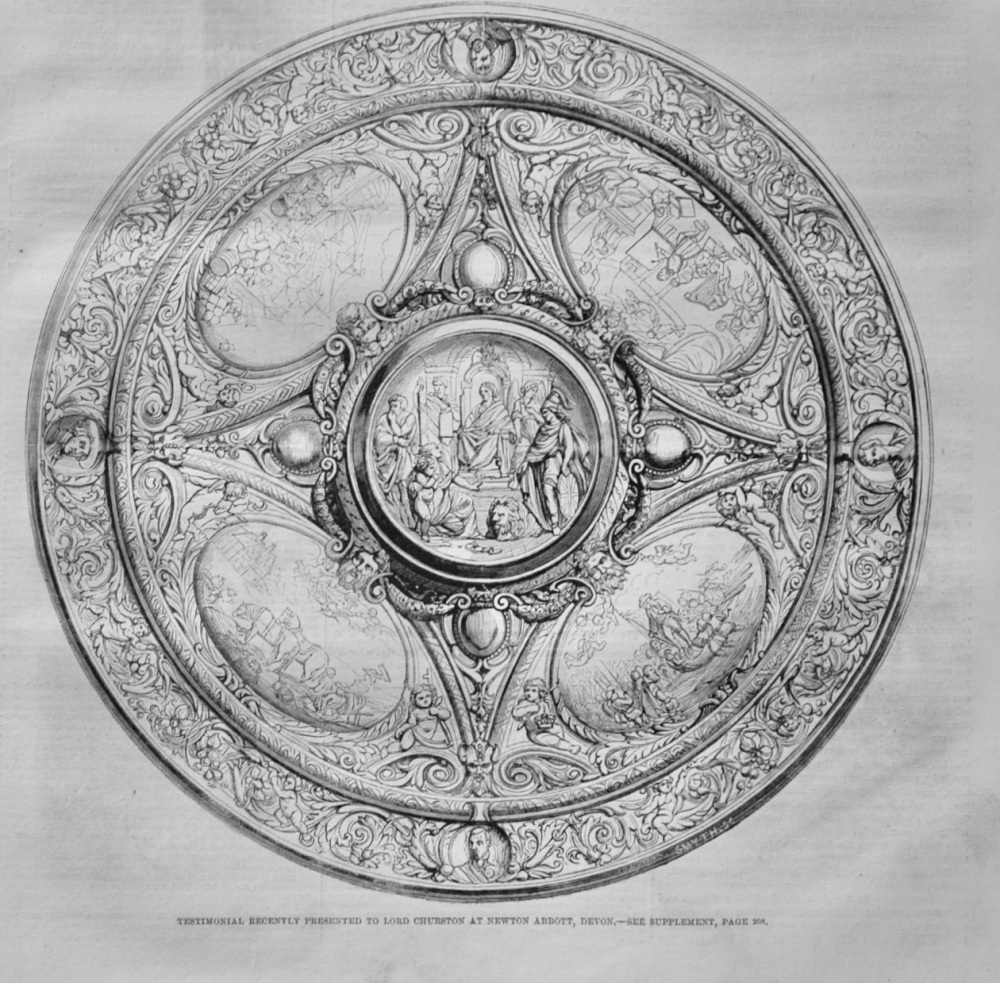 Testimonial presented to Lord Churston - 1860