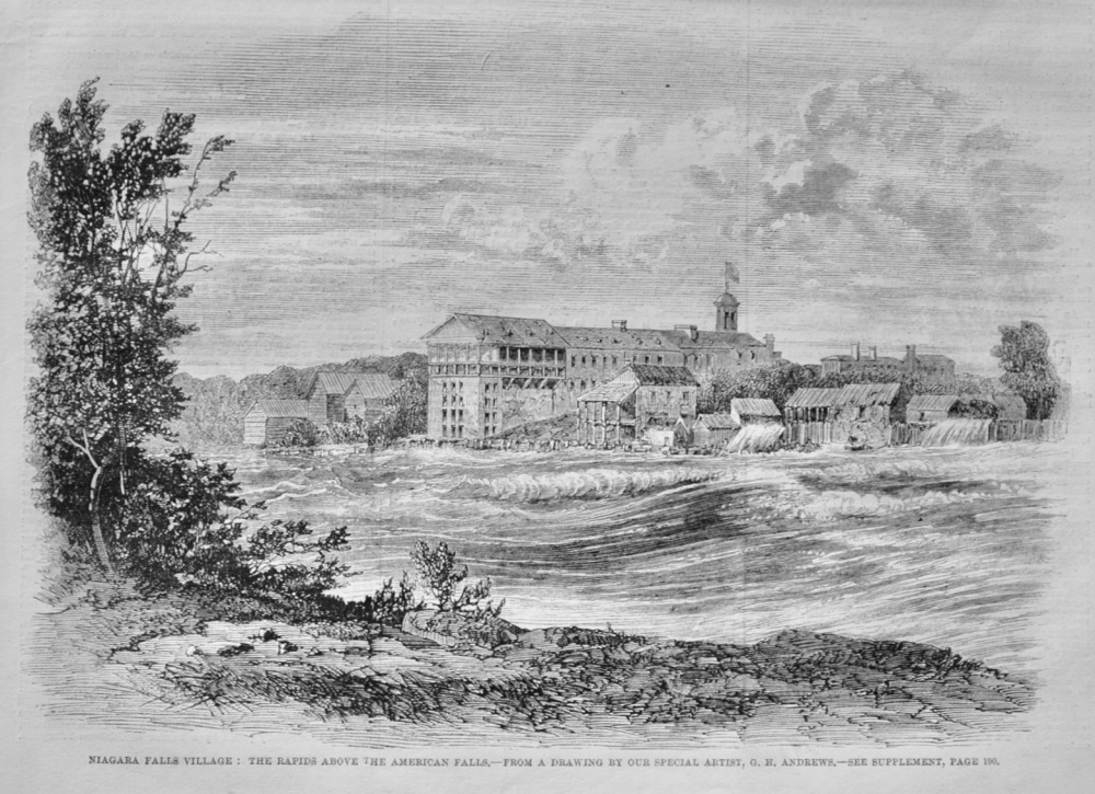 Niagara Falls Village - 1860