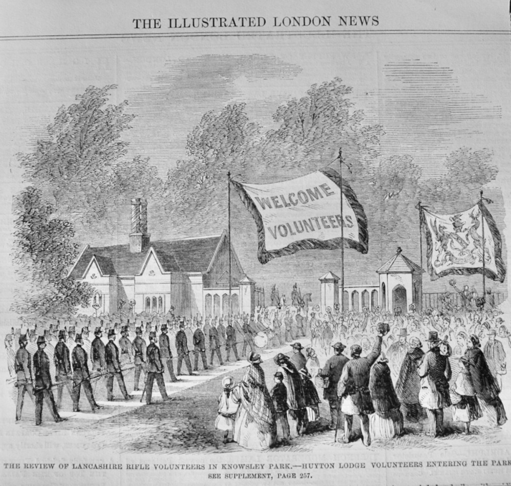 Huyton Lodge Volunteers entering the Park - 1860