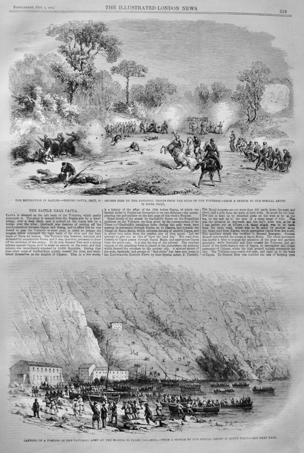 The Battle near Capua - 1860